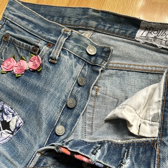 Vintage jeans with patch work - Picture 12 of 12